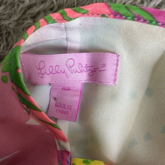 Lilly Pulitzer Womens XS Silk Tropical Floral Slip Dress Y2K Resort Vacation - Picture 5 of 14